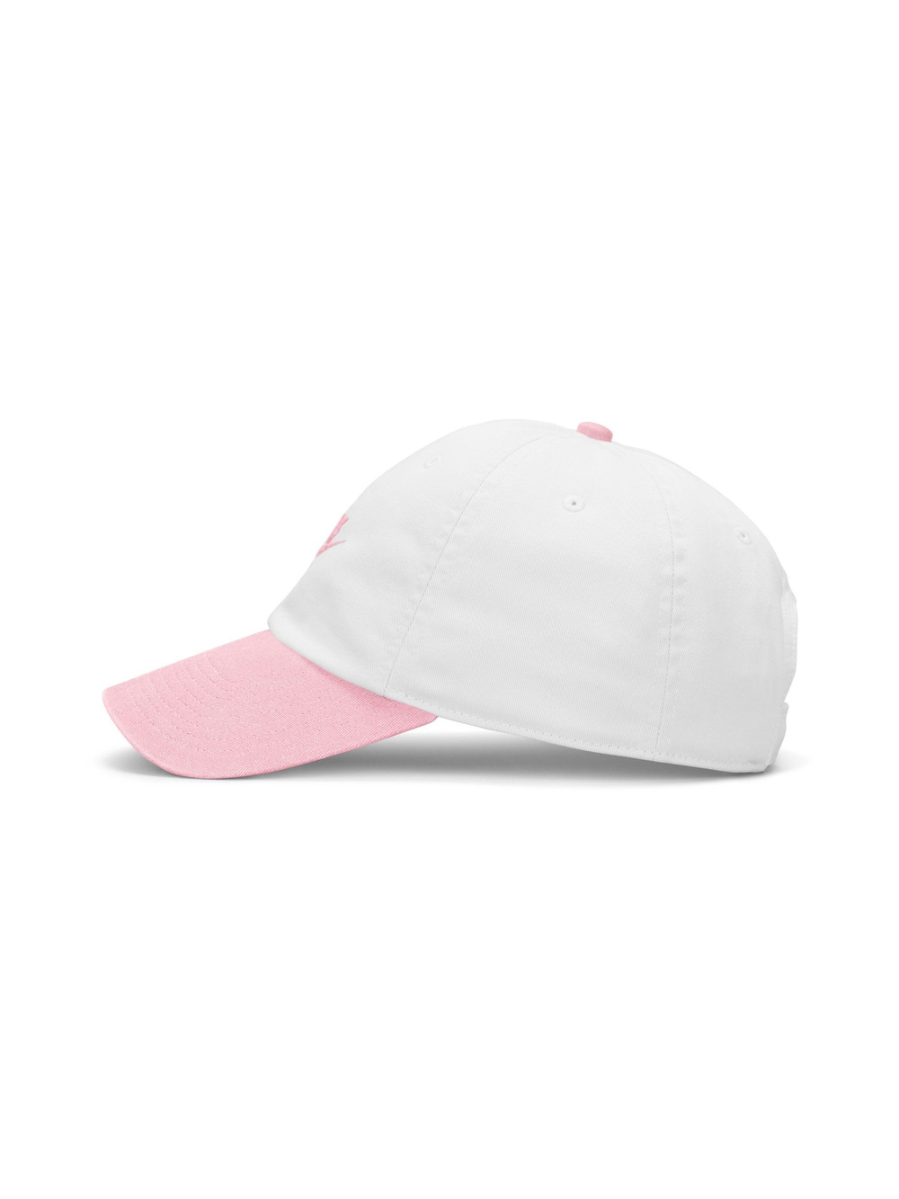 Unisex Adult Club Unstructured Futura Wash Cap Hat | White, Pink Foam | Size L